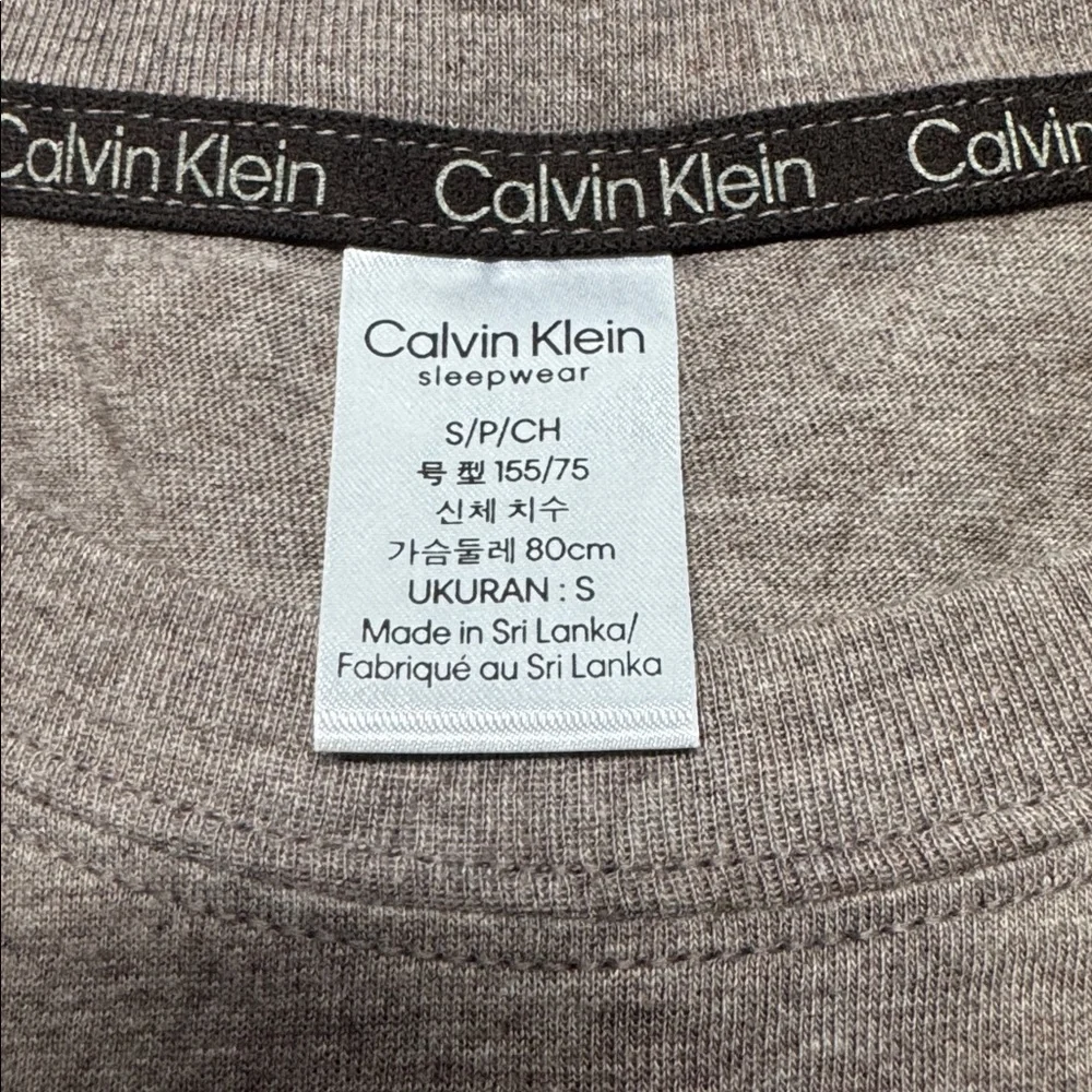 Calvin Klein Pajama Top Long Sleeve Form to Body Fit - Picture 10 of 10